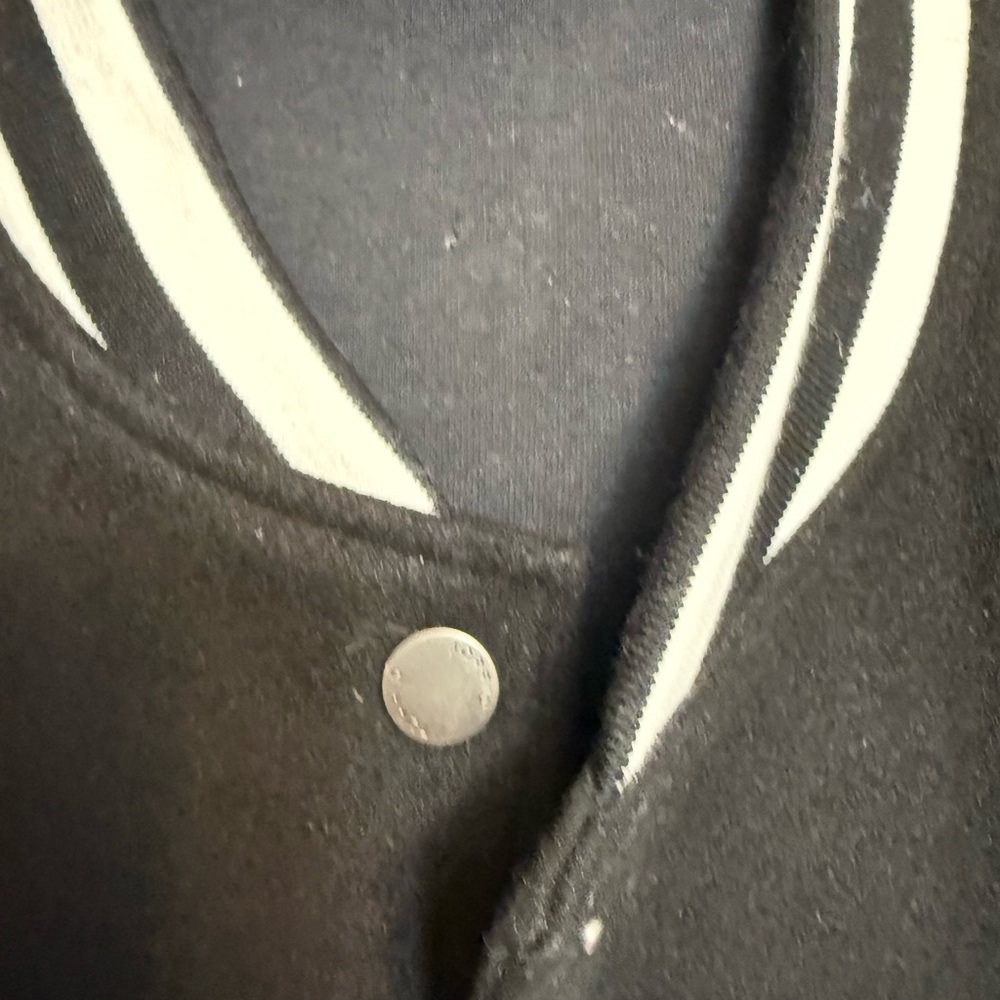 Torrid Baseball Jacket Button Varsity Black/White… - image 3